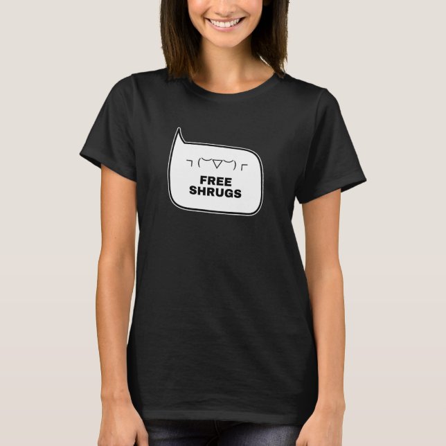 Camiseta FREGS SHRUGS Engraçado Kaomoji Emoticons Japoneses (Frente)
