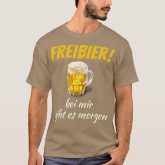 Camiseta Freibier gibt es morgen para barman e cerveja dr