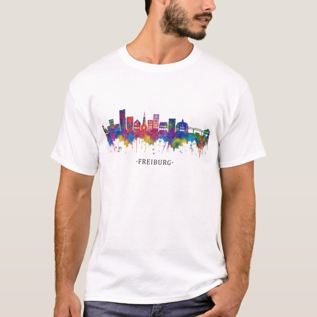Camiseta Freiburg Germany Skyline (Frente)