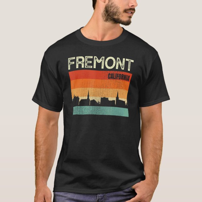 Camiseta Fremont California Town Skyline (Frente)