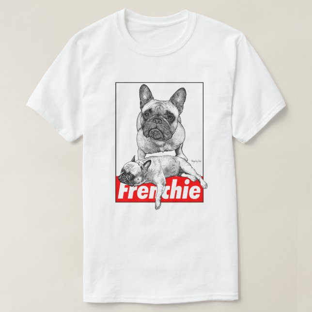 Camiseta French Bulldog Duet (Frente do Design)