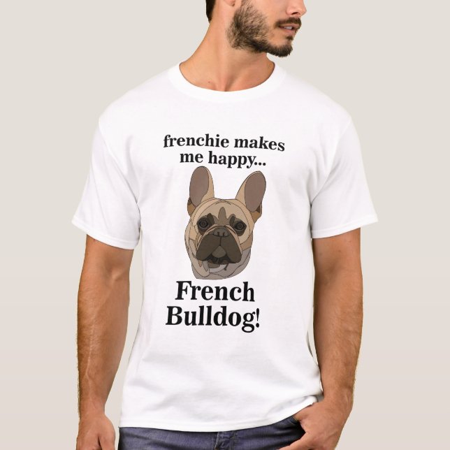 Camiseta French Bulldog Face Dog Lover (Frente)