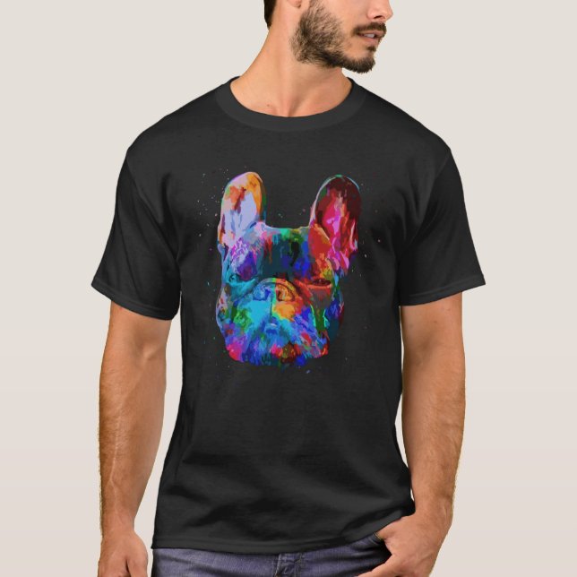 Camiseta French Bulldog For Dog Colorful (Frente)