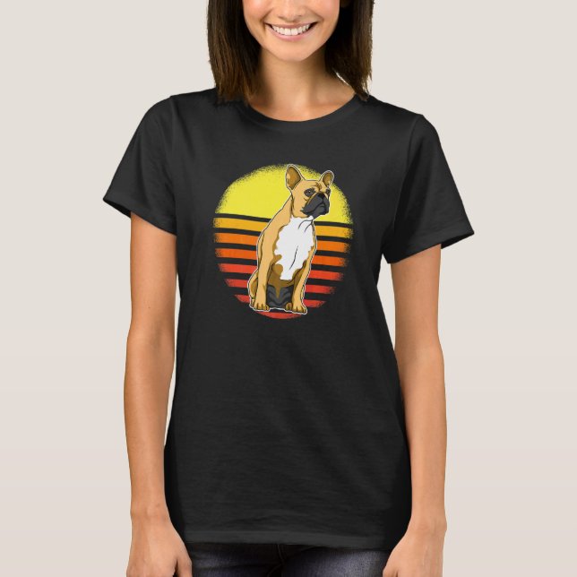 Camiseta French Bulldog Frenchie Sunset  3 (Frente)