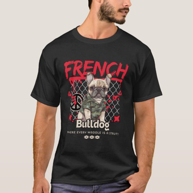Camiseta French Bulldog ginga (Frente)