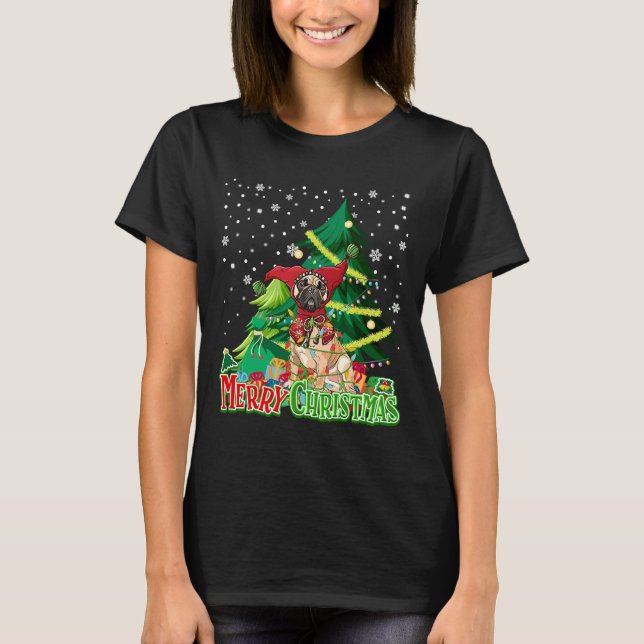 Camiseta French Bulldog Jester Hat Christmas (Frente)