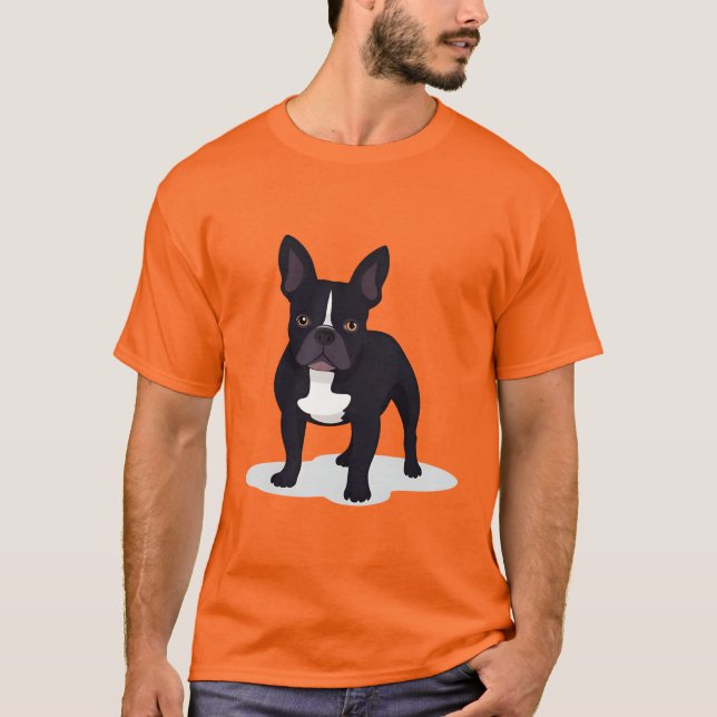 Camiseta French Bulldog Minimal Silhouette (Frente)