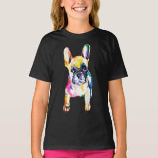 Camiseta French Bulldog Original Watercolor Hand Drawing
