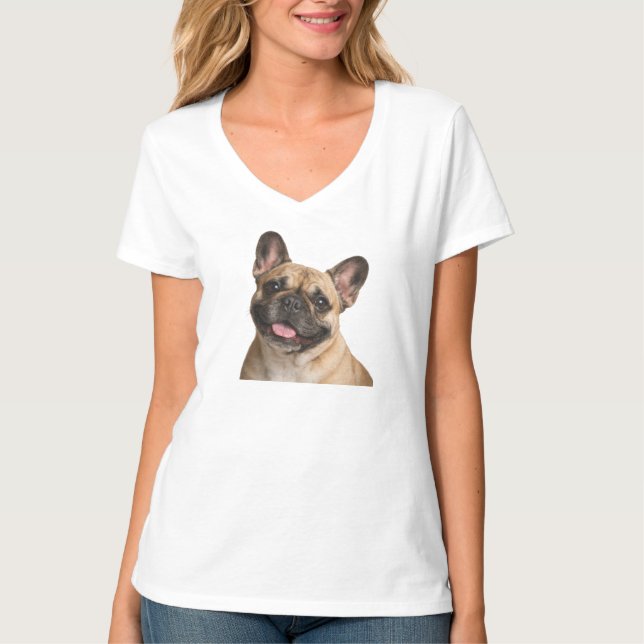 Camiseta French Bulldog Portrait Women’s T-Shirt (Frente)