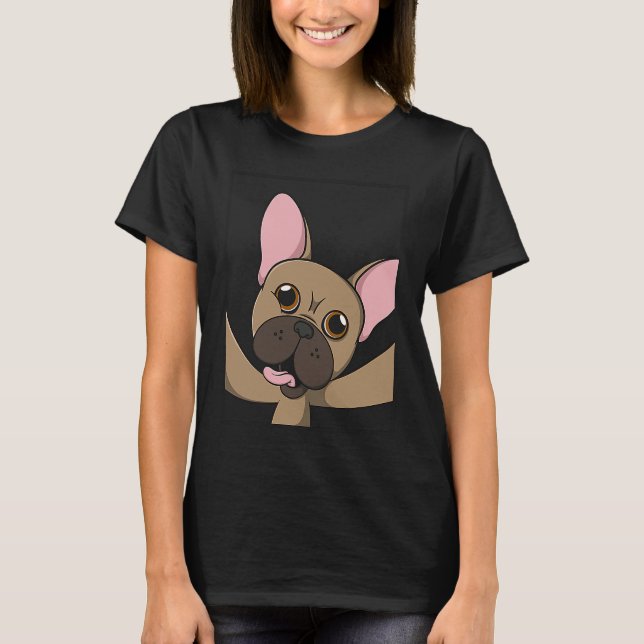 Camiseta French Bulldog Selfie Animal Dog for a dog owner (Frente)