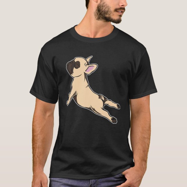 Camiseta French Bulldog Yoga - Funny Frenchie T (Frente)
