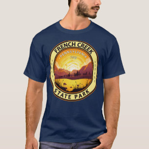 Camiseta French Creek State Park Pensilvânia Viagem Art Ba