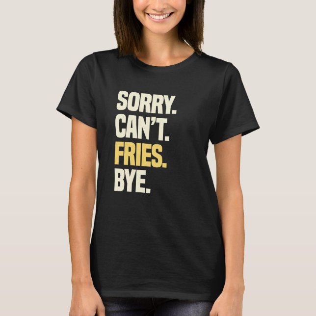 Camiseta French Fries Finger Chips French fried Potatoes Sn (Frente)