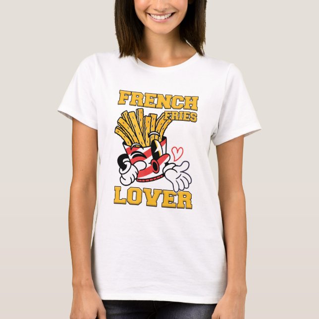 Camiseta French Fries Lover Women White (Frente)