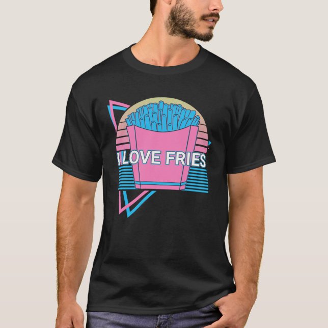 Camiseta French Fries Retro I Love Fries (Frente)