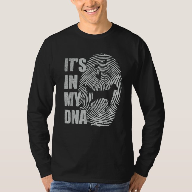 Camiseta French Spaniela DNA Dog Mom Dad Dog (Frente)