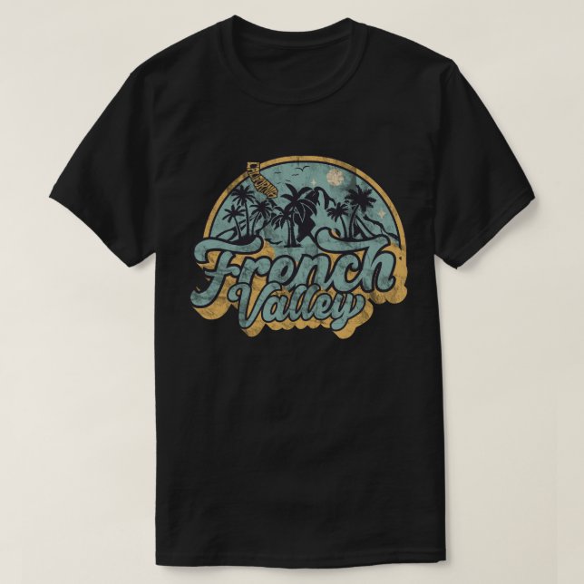 Camiseta French Valley, Califórnia (Frente do Design)