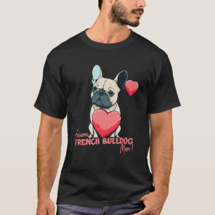 Camiseta Frenchbuldog com Heartballoon Awsome Mãe