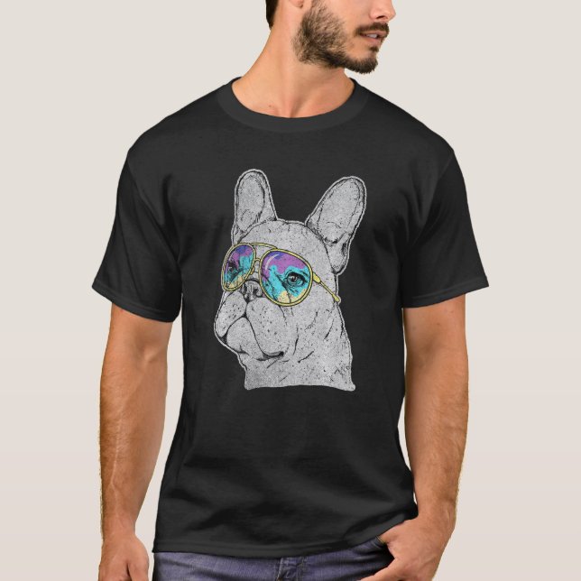 Camiseta frenchie bulldog francês frenchie mãe cachorro pug (Frente)
