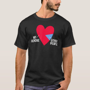 Camiseta Frenchie Cute Heart French Bulldog Graphic Heart
