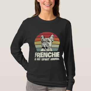 Camiseta Frenchie é meu animal espíritos para um proprietár