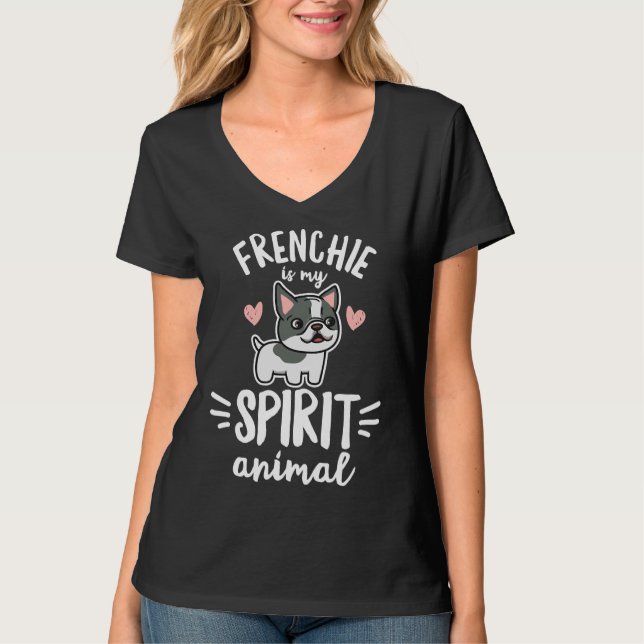 Camiseta Frenchie é minha citação de um francês. (Frente)