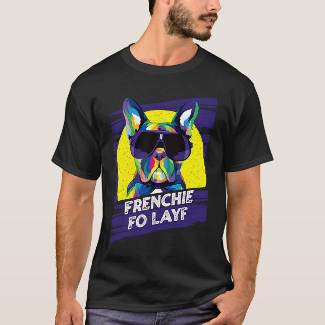 Camiseta Frenchie Fo Layf Rescue Dog Bulldog Francês Adotad (Frente)