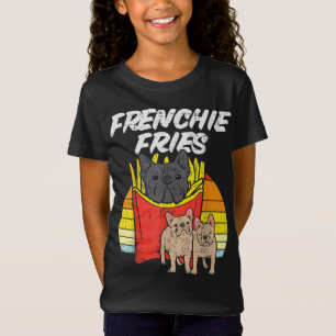 Camiseta Frenchie Fries Engraçado Buldogue Francês Pet Dog 