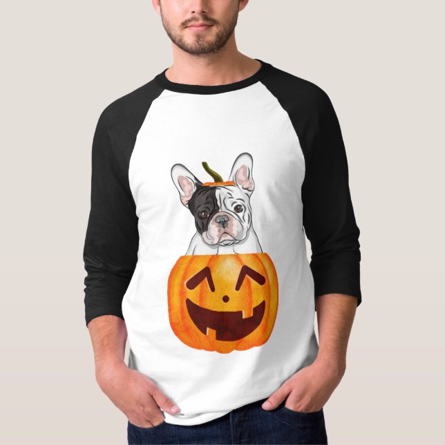 Camiseta Frenchie Halloween T-Shirt (Frente)