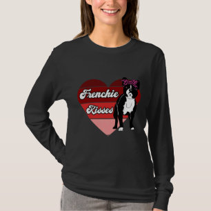 Camiseta Frenchie Kisses French Bulldog Funny Pun Bulldog L