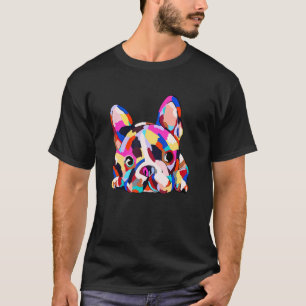 Camiseta Frenchie Love ou Pai Mãe Garota Cão-Touro 122121
