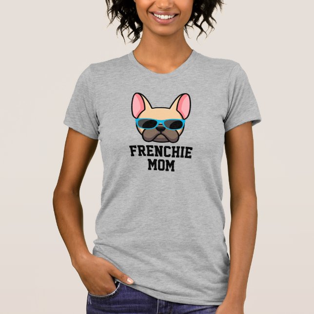 Camiseta Frenchie Mãe Luz Fawn Buldogue Francês (Frente)