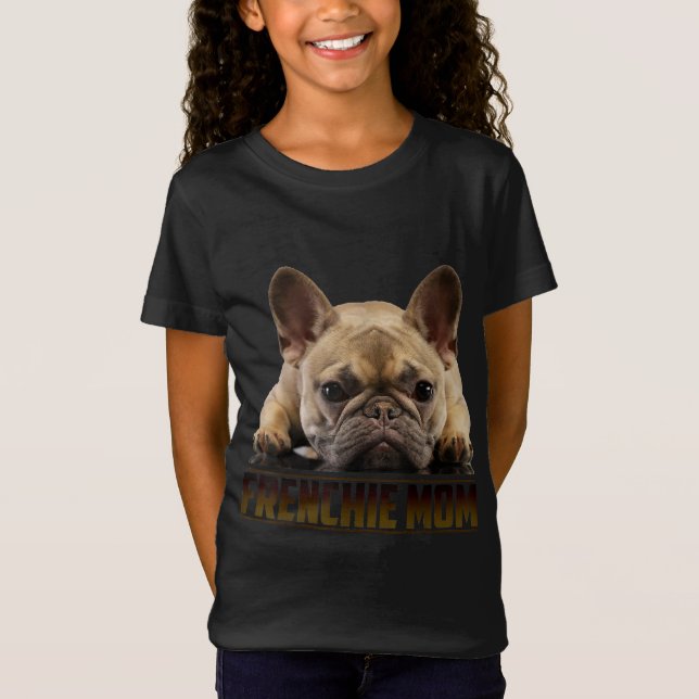 Camiseta frenchie mãe | presente de mãe de buldogue francês (Frente)