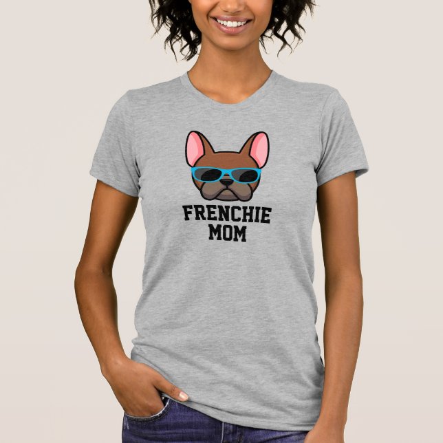 Camiseta Frenchie Mãe Red Fawn French Bulldog T-Shirt (Frente)