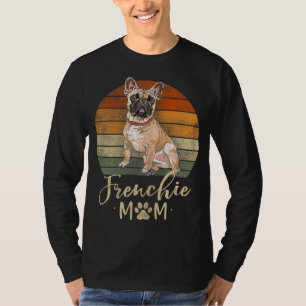 Camiseta Frenchie Mãe Retro Francês Bulldog Gifts Dog