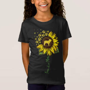 Camiseta Frenchie Mãe Sunflower French Bulldog Gifs