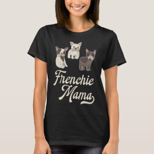 Camiseta Frenchie Mama com Cachorros Franceses
