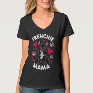 Camiseta Frenchie Mama, dono de cachorro Mãe Bulldog Francê