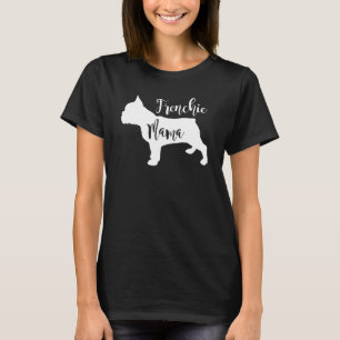 Camiseta Frenchie Mama Perfil do Cachorro Francês Mãe