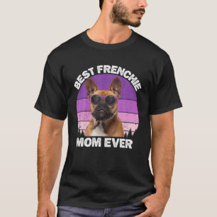 Camiseta Frenchie Mamãe Cachorro Lover Engraçado Cachorro F
