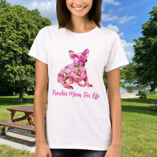 Camiseta Frenchie Mamãe For Life French Buldog Peony