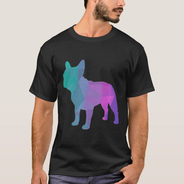 Camiseta Frenchie Mens French Bulldog Poly Design (Frente)