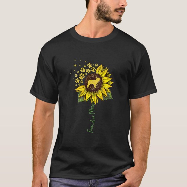 Camiseta Frenchie Sunflower Mãe Bulldog Francês Gift (Frente)