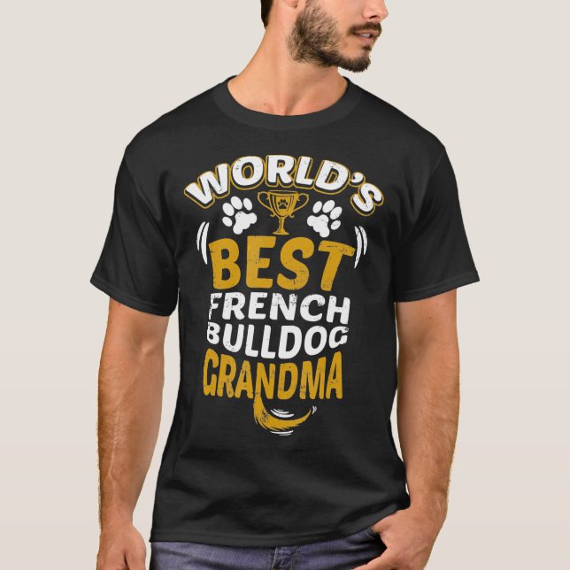 Camiseta Frenchie Words Best French Bulldog Grand (Frente)