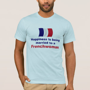Camiseta Frenchwoman feliz casado