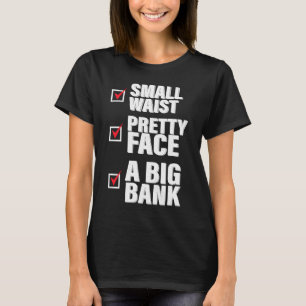 Camiseta Frente Bonito De Cintura Pequena Com Um Roupa Gran