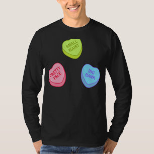 Camiseta Frente Bonito De Cintura Pequena Com Uma Grande Co