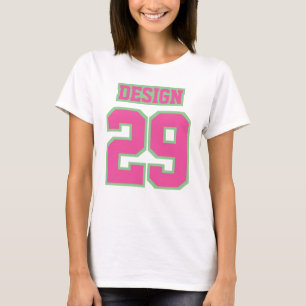 Camiseta Frente de cor branca VERDE MULHERES Básicas de al