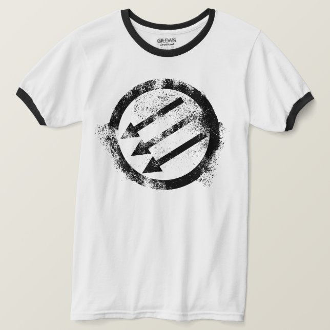 Camiseta Frente de Ferro Anti-Fascista, Afastada (Frente do Design)