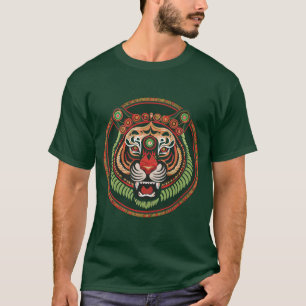Camiseta Frente de Tigre Tribal Fierce
